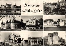 CPM Souvenir Du Val De Loire Chambord Blois Chaumont Azay le Rideau Angers