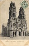 CPA Orleans La Cathedrale Eglise Sainte Croix
