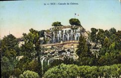 CPA Nice Cascade Du Chateau