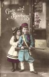 VINTAGE POSTCARD Station In Boches Alsace Militaria