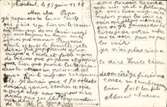 VINTAGE POSTCARD Station In Boches Alsace Militaria