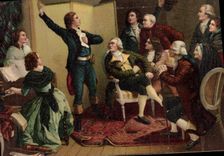 VINTAGE POSTCARD Mullet of Lisle singing the Marseillaise