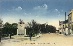 CPA Chaumont Boulevard Thiers