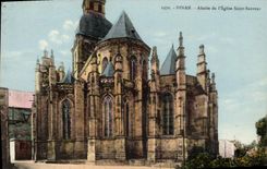 CPA Dinan Abside De I'Eglise Saint Sauveur