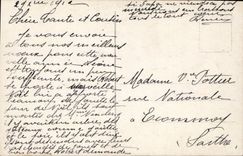 VINTAGE POSTCARD Fantasy Child wife Piano