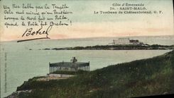 VINTAGE POSTCARD Holy Malo the Tomb Of Botrel Chateaubriant