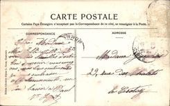 POSTAL Chamonix de la VENDIMIA cruzado de un alpinismo del glaciar