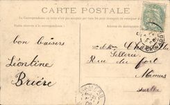 VINTAGE POSTCARD Caen Place Holy Saver Rules D' Elie de Beaumont