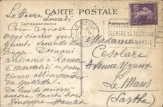 CPA Le Paquebot Paris Ligne du Havre a New York Bateau