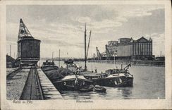 CPA Kehl a Rh Rheinhafen Bateaux