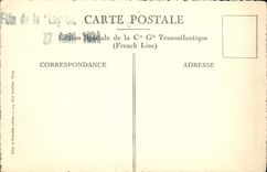 CPA Paquebot Cuba Le Cafe Terrasse Bateau