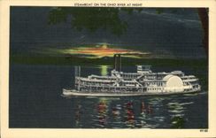 CPA Stemboat On The Ohio River At Night