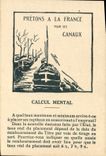 CPA Calcul Mental Pretons pour la France pour ses canaux 