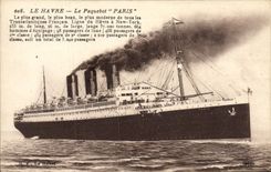 CPA Le Havre Bateau Le Paquebot Paris