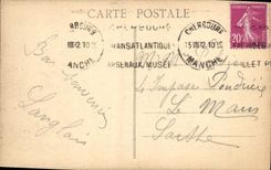 CPA Cherbourg Un torpilleur au large un jour de tempete Bateau 