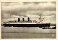 CPM Le Normandie Le Paris Bateau