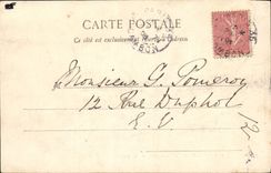 CPA Marine Militaire Francaise Gymnote en marche Bateau 