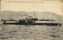 CPA Marine Militaire Francaise Gigogne Sous Marin 