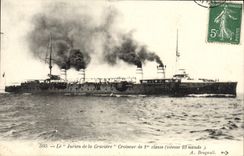 CPA Le Jurien de la Graviere Croiseur de 1ere classe Bateau