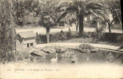 CPA Cannes Le Square La Peyriere Cygne