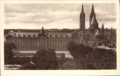 VINTAGE POSTCARD Caen the College and the Church St Etienne