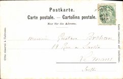 VINTAGE POSTCARD Geneva the path Of the Willows