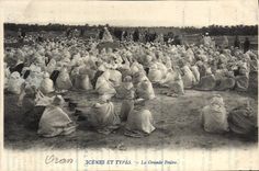 CPA Scenes Et Types La Grande Priere