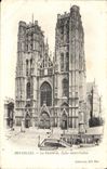 CPA Bruxelles La Cathedrale Eglise Sainte Gudule