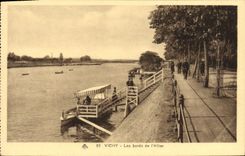 VINTAGE POSTCARD Vichy Edges of Allier