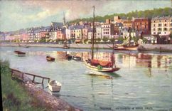 CPA Trouville La Touques a Marte Haute Bateau