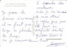 CPM Bretigolles Sur Mer Ecole de Voile Plage du Marais Girard Bateau