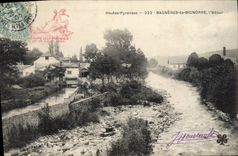 CPA Bagneres de Bignorre l'Adour Automobile Course des Pyrenees Aout 1905