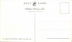 CPM SS Nieuw Amsterdam Bateau