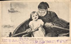 CPA Un Fameux Mousse Bateau Marin Enfant 