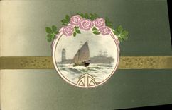 CPA Fantaisie Bateau Voilier