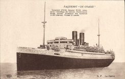 CPA Paquebot De Grasse