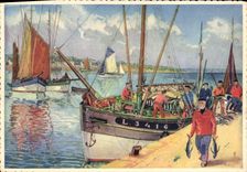 CPA Bateaux de peche 