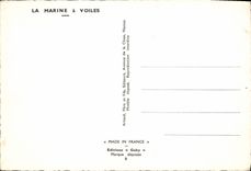 CPA La Marine a Voiles Bateau