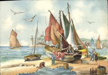 CPA Bateaux de peche 