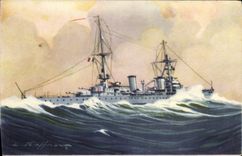 CPA Croiseur de 1ere Classe Duquesne Bateau