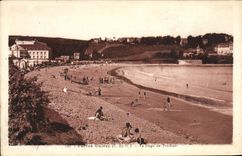 CPA Perros Guirec La Plage de Trestraou