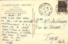 CPA Pointe Du Raz Baie des Trepasses et Pointe du Van