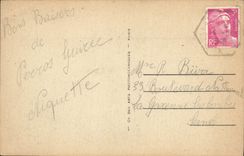 CPA Perros Guirec Plage de Trestraou Bateau