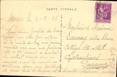 VINTAGE POSTCARD the Point Of the Strong current And the Lighthouse Of the Old woman