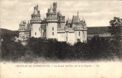 CPA Chateau De Pierrefonds La Facade Sud Est Cote de la chapelle