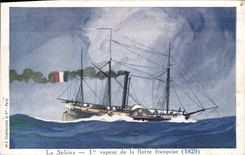 CPA Le Sphinx 1er Vapeur de la Flotte francaise 1829