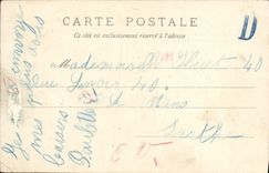 VINTAGE POSTCARD In boat Women Boat