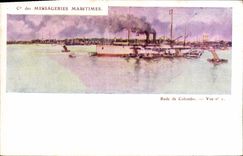 CPA Cie des Messageries Martimes Rade de Colombo Sri Lanka 