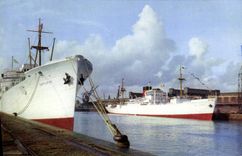 CPA Fort Richelieu Bananiers dans le Port de Dieppe