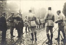 CARTE PHOTO Le Havre Officiers decores Militaria 